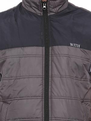 grey polyester quilted jacket - 14527673 - Standard Image - 4