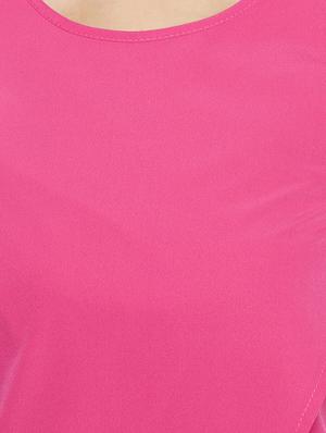 solid pink layered top - 14528045 - Standard Image - 4