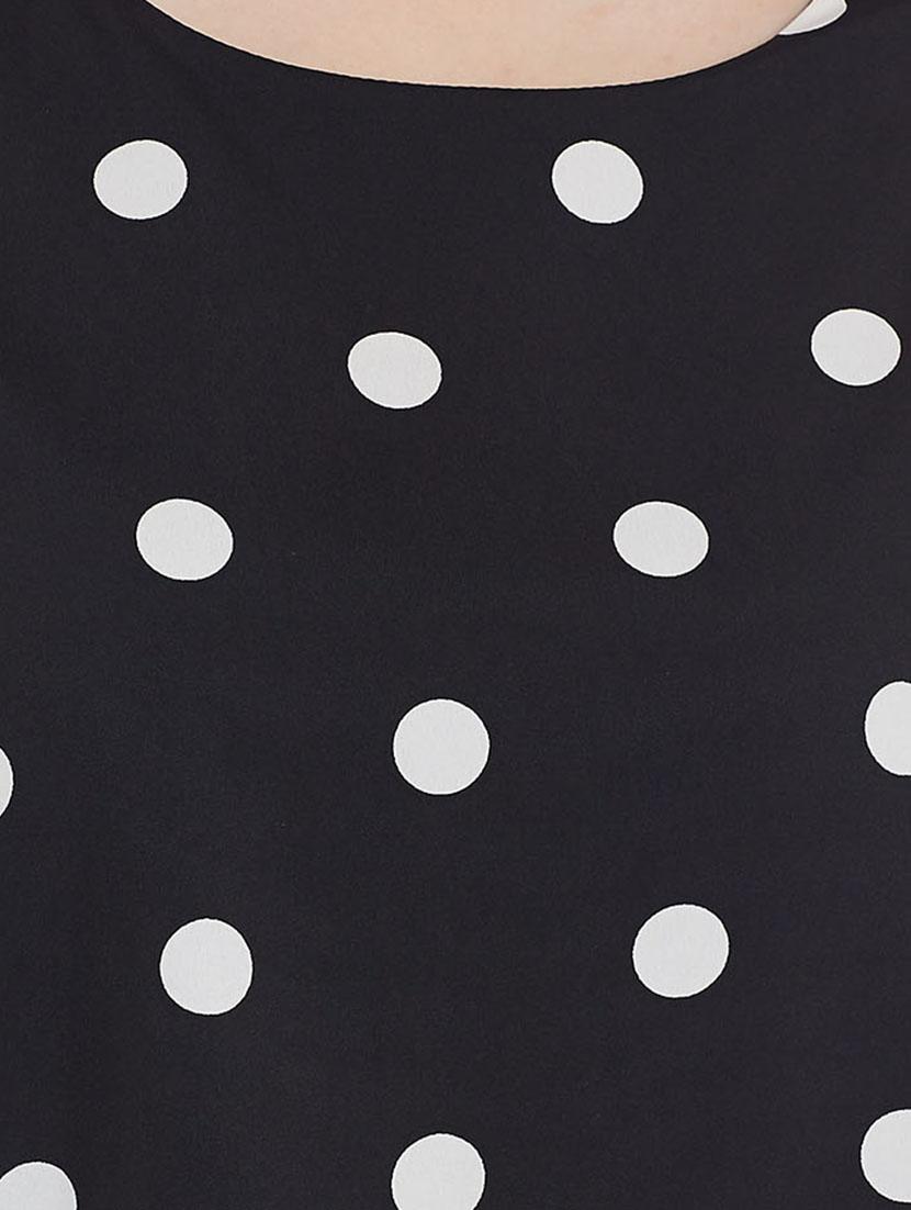 black printed crepe tunic - 14528896 - Zoom Image - 4