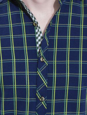 blue cotton casual shirt - 14528982 - Standard Image - 4