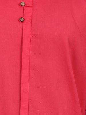 pink cotton blend casual shirt - 14529091 - Standard Image - 4