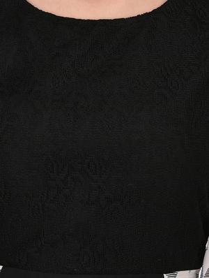 black printed a-line dress - 14529312 - Standard Image - 4