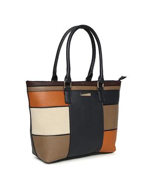 multi colored leatherette regular handbag - 14530330 - Standard Image - 4