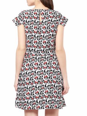 white printed dress - 14531473 - Standard Image - 4