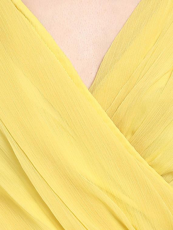 yellow belted maxi dress - 14531479 - Zoom Image - 4