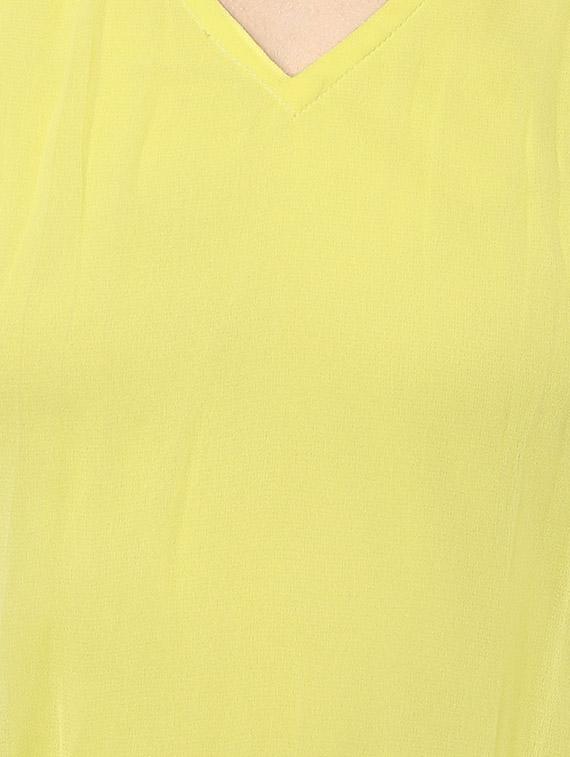 v neck belted maxi dress - 14531481 - Zoom Image - 4