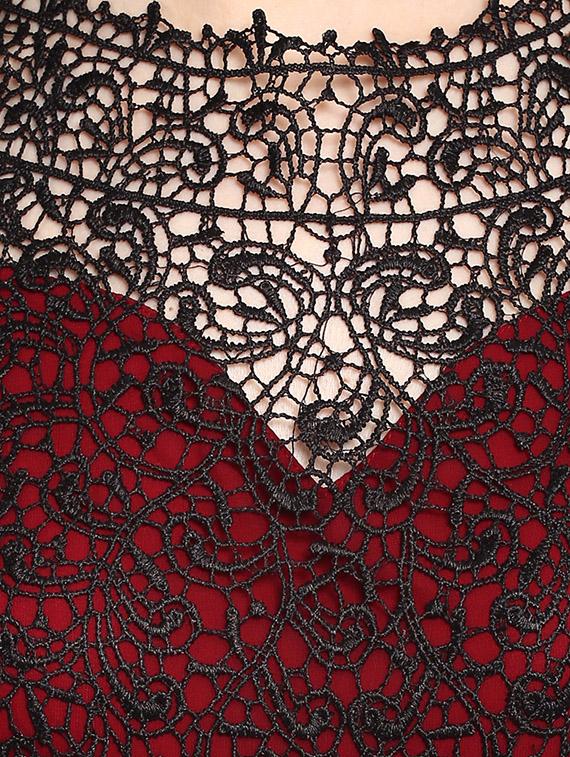 maroon solidmaxi dress - 14531496 - Zoom Image - 4