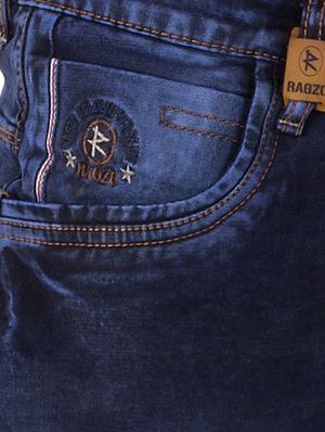 navy blue denim washed jeans - 14531571 - Standard Image - 4