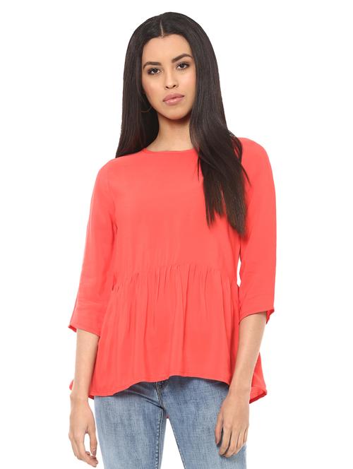 Boat neck flared top - 14531892 - Standard Image - 1