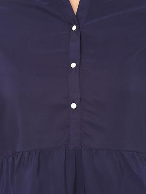 Tie knot detail bell sleeved top - 14531906 - Standard Image - 4