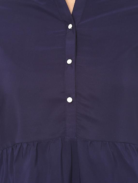 Tie knot detail bell sleeved top - 14531906 - Zoom Image - 4