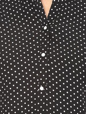 tie knot detail bell sleeved top - 14531909 - Standard Image - 4