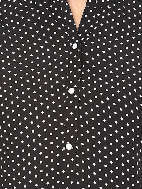 tie knot detail bell sleeved top - 14531909 - Zoom Image - 4