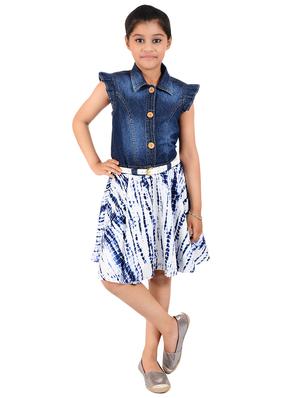 navy blue cotton frock - 14532494 - Standard Image - 4