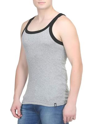 grey cotton vest (Set Of 2) - 14533548 - Standard Image - 4