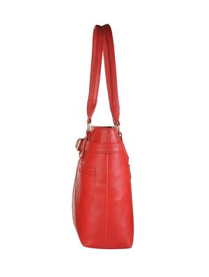 red leatherette regular handbag - 14533611 - Standard Image - 4