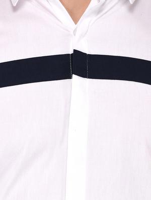 white cotton casual shirt - 14533925 - Standard Image - 4