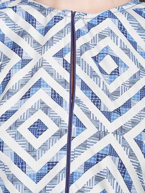 blue crepe straight kurta - 14535051 - Standard Image - 4
