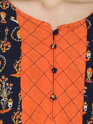 black rayon straight kurta - 14536307 - Standard Image - 4