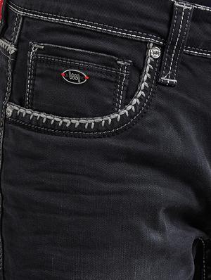 black cotton washed jeans - 14536502 - Standard Image - 4