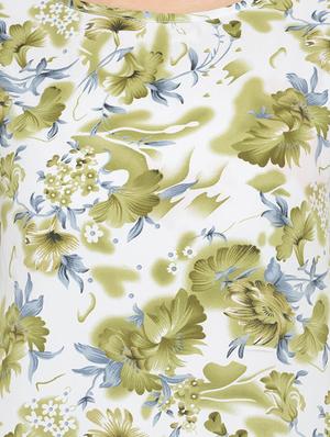 white crepe printed tunic - 14539535 - Standard Image - 4