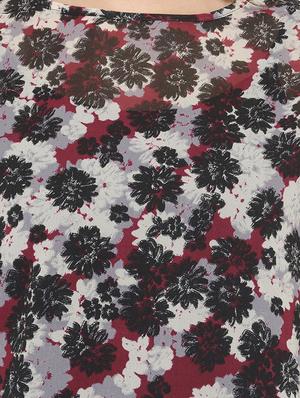 red floral georgette top - 14539539 - Standard Image - 4