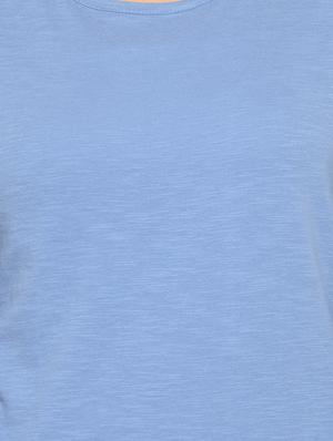 solid blue cotton top - 14539552 - Standard Image - 4