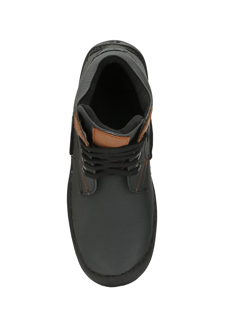 black leather high ankle boots - 14539923 - Zoom Image - 4