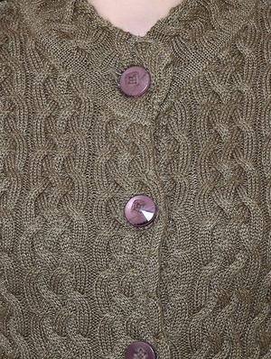 beige woolen coatigan - 14539943 - Standard Image - 4