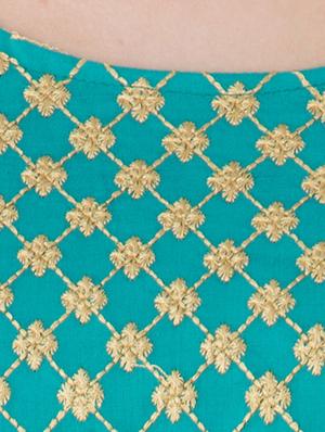 Embroidered straight kurta - 14540544 - Standard Image - 4