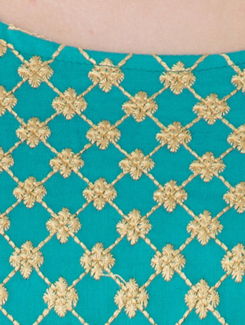 Embroidered straight kurta - 14540544 - Zoom Image - 4