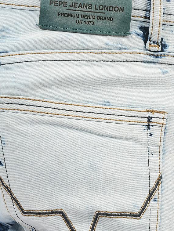 blue cotton washed jeans - 14542098 - Zoom Image - 4
