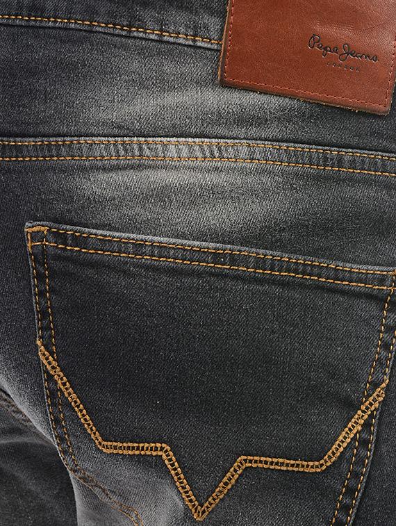 grey cotton washed jeans - 14542146 - Zoom Image - 4