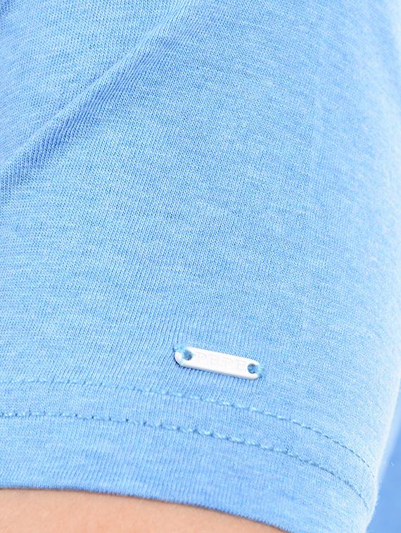 blue cotton t-shirt - 14542178 - Zoom Image - 4