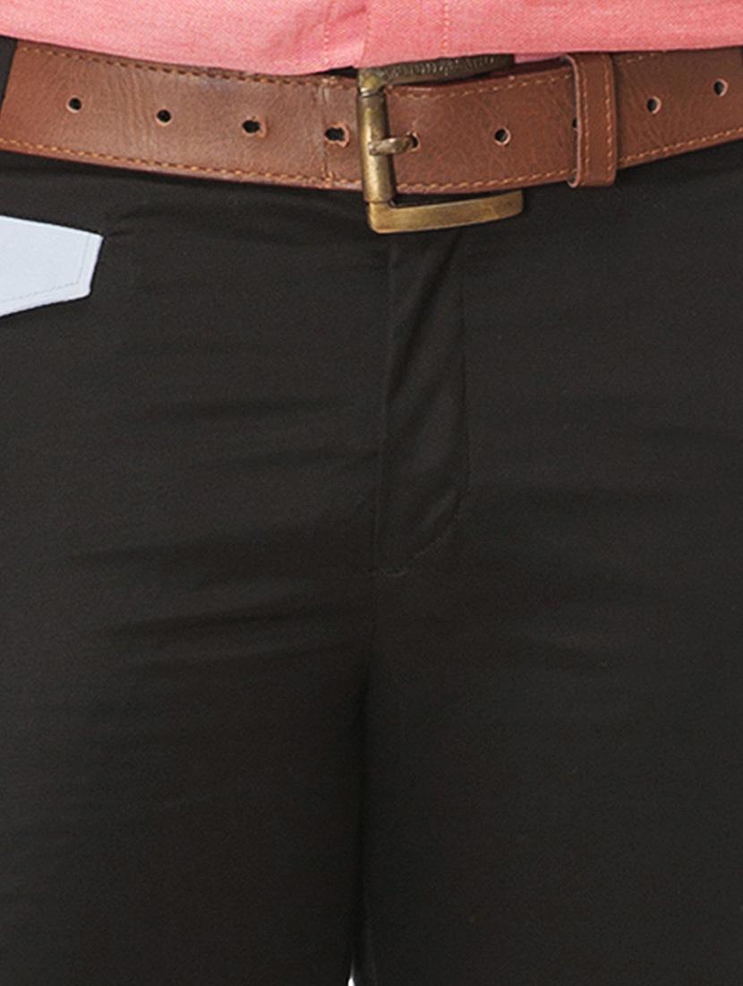 black cotton chinos casual trousers - 14542297 - Zoom Image - 4