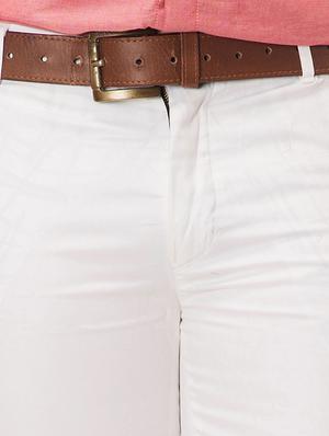 white cotton chinos casual trousers - 14542298 - Standard Image - 4