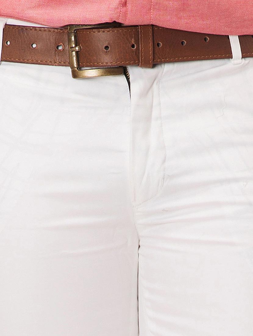 white cotton chinos casual trousers - 14542298 - Zoom Image - 4