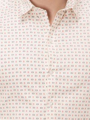 white cotton casual shirt - 14542323 - Standard Image - 4