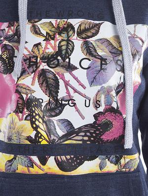dark blue printed sweatshirt - 14542934 - Standard Image - 4