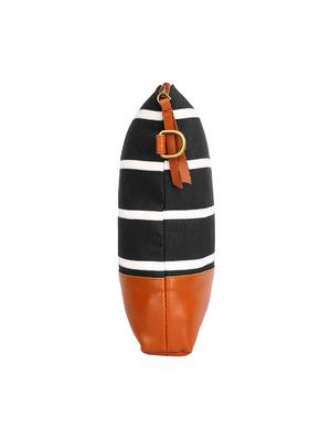 black canvas regular sling bag - 14543193 - Standard Image - 4