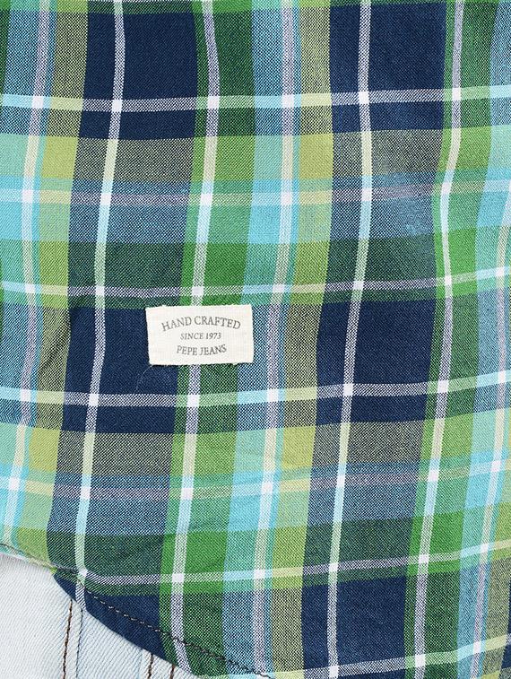 green cotton casual shirt - 14543262 - Zoom Image - 4