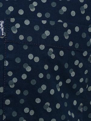 navy blue cotton blend casual shirt - 14543282 - Standard Image - 4