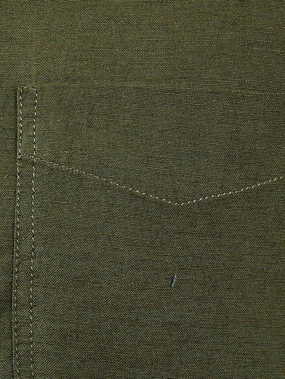 green cotton casual shirt - 14543322 - Zoom Image - 4