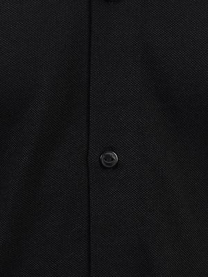 black cotton casual shirt - 14543324 - Standard Image - 4