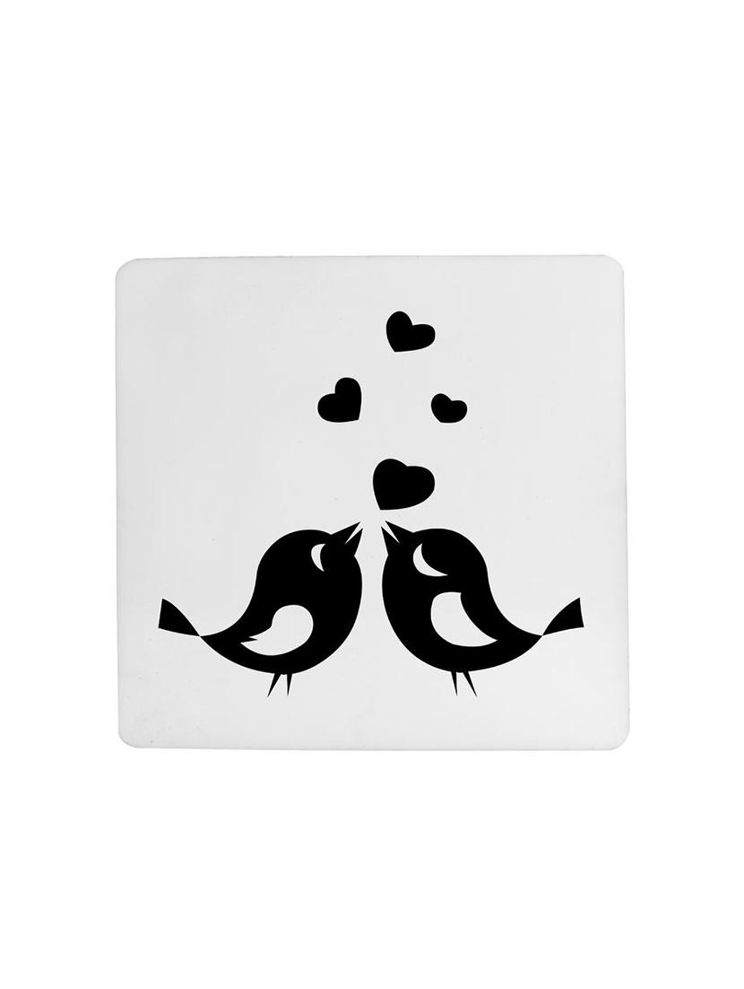 Love Birds printed Set of 4 coasters - 14543446 - Zoom Image - 4