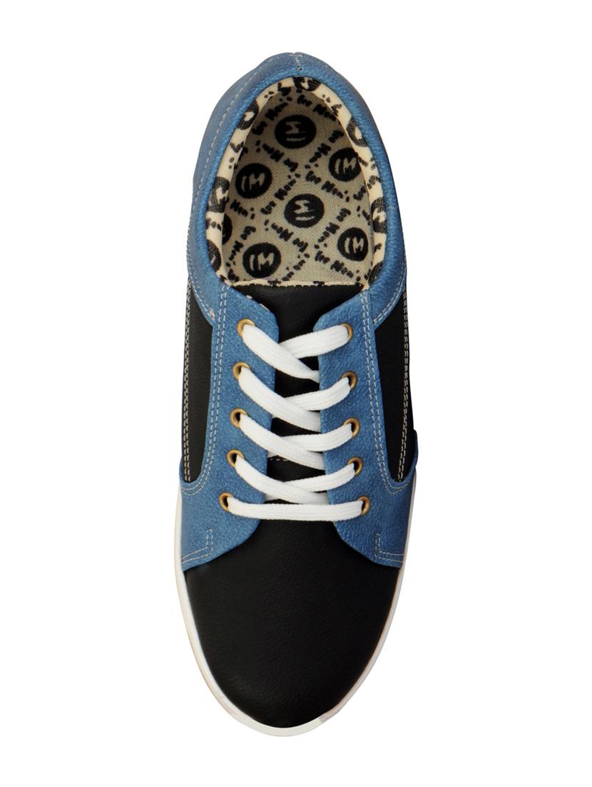 black leatherette lace up sneaker - 14543743 - Zoom Image - 4