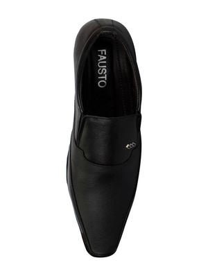 black Leather formal slip on - 14543768 - Standard Image - 4