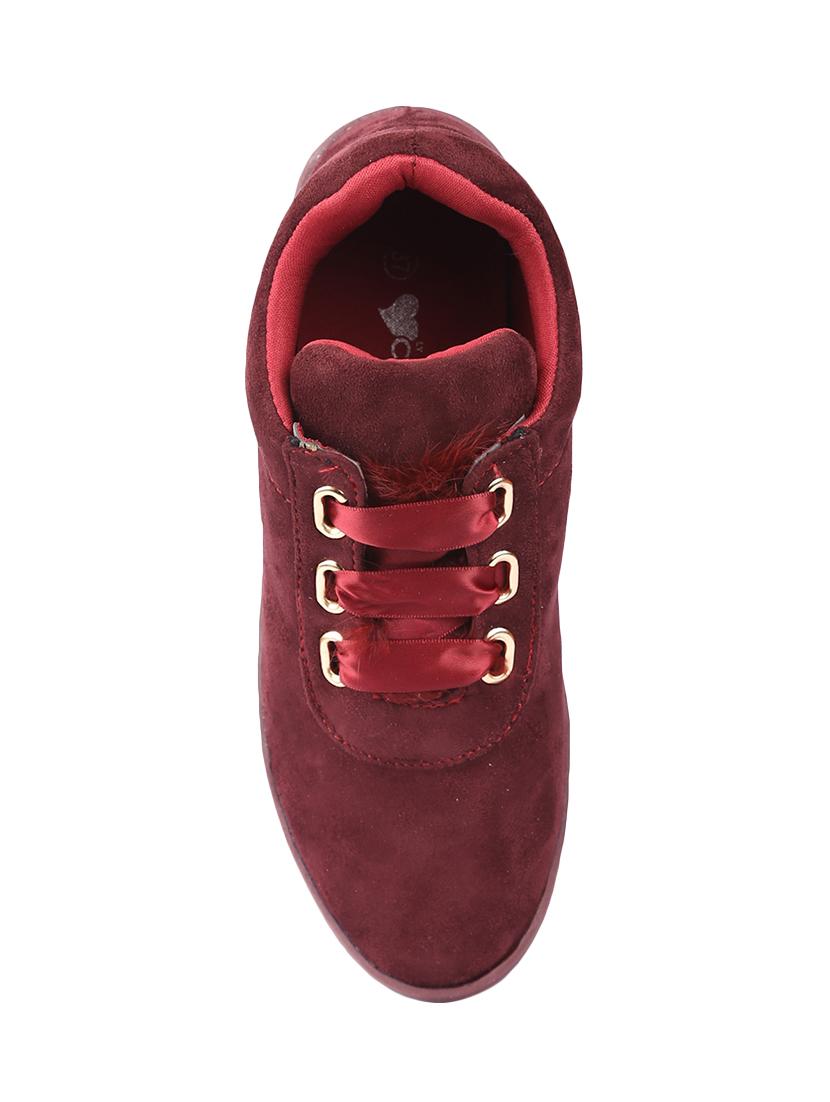 maroon lace-up sneaker - 14543840 - Zoom Image - 4
