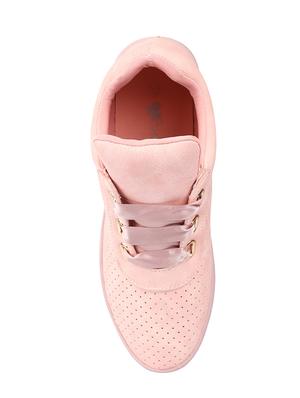 pink lace-up sneaker - 14543842 - Standard Image - 4
