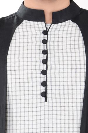 black viscose short kurta - 14544019 - Standard Image - 4